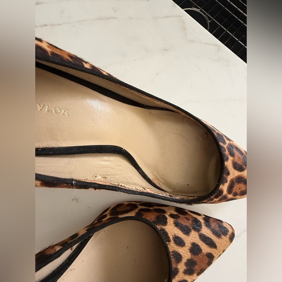 Ann Taylor Brown Leopard Print Heels Size 8 - Picture 4 of 9